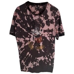 Disney Men’s Mickey Mouse Graphic T-Shirt Large Black